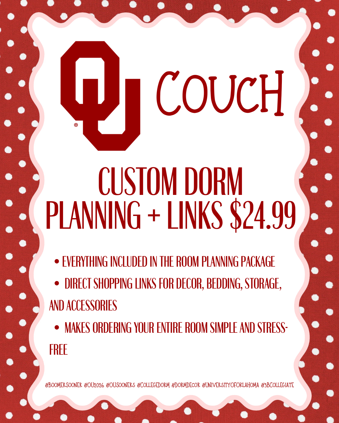 Couch Dorm Planning + Links